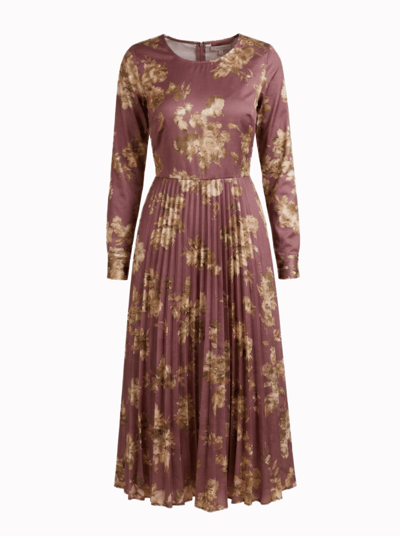 Floral Pleated Maxi Dress 1