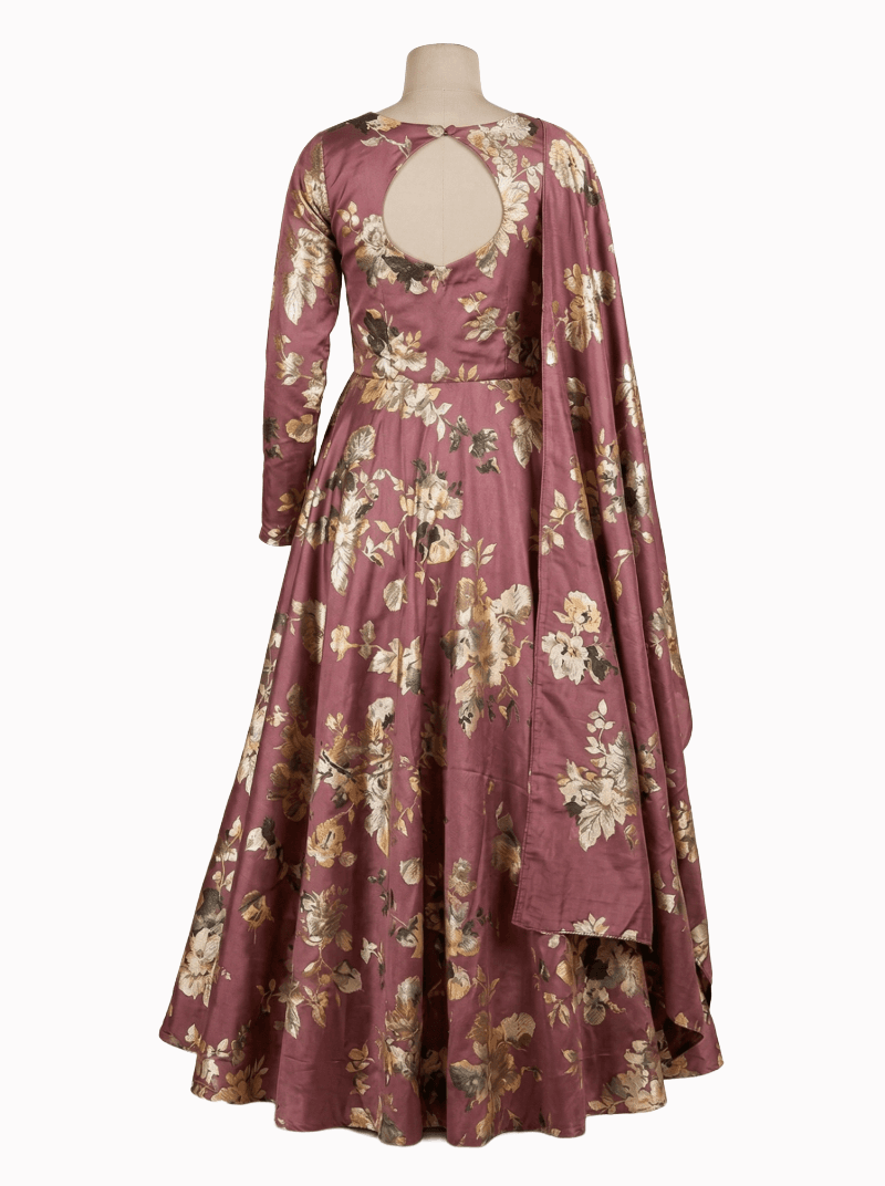 Floral Pleated Maxi Dress 2