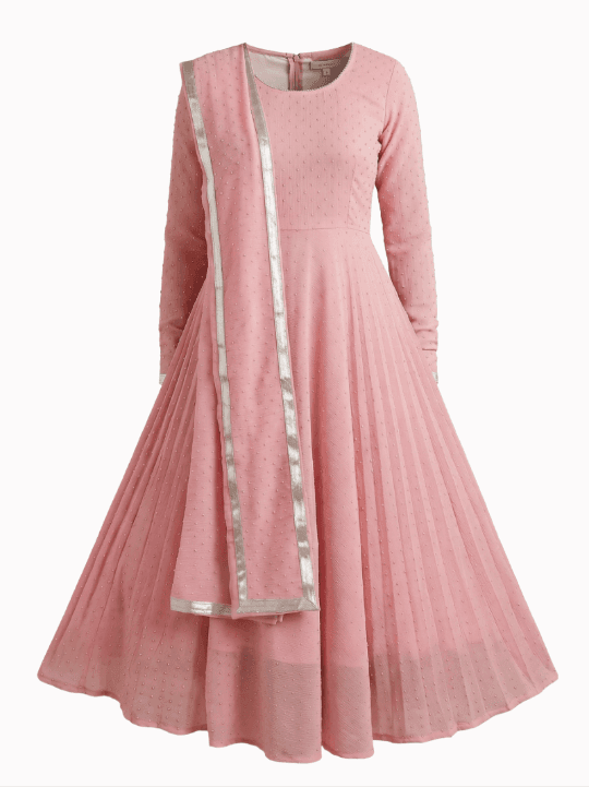 Pink Anarkali Maxi Dress 1