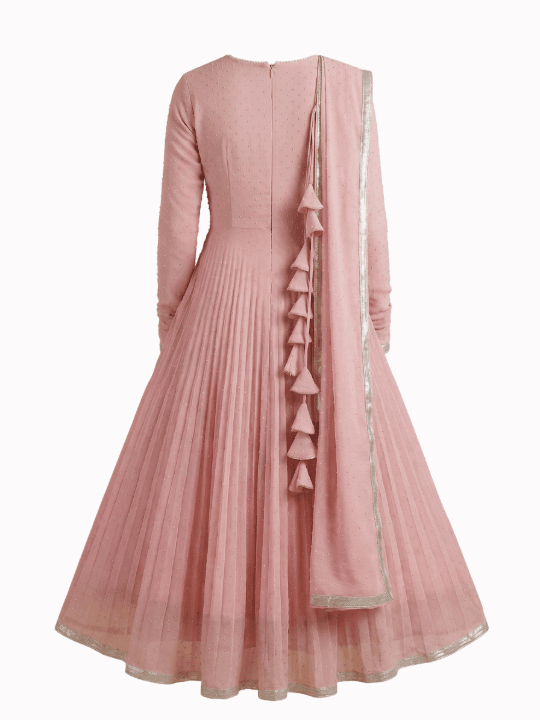 Pink Anarkali Maxi Dress 2