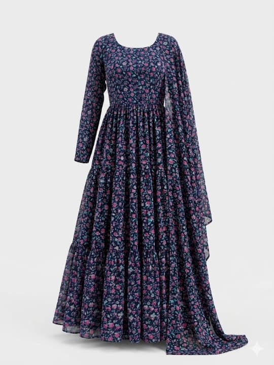Floral Tiered Maxi Dress 1