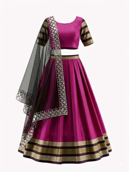 Magenta Festive Lehenga Set 2