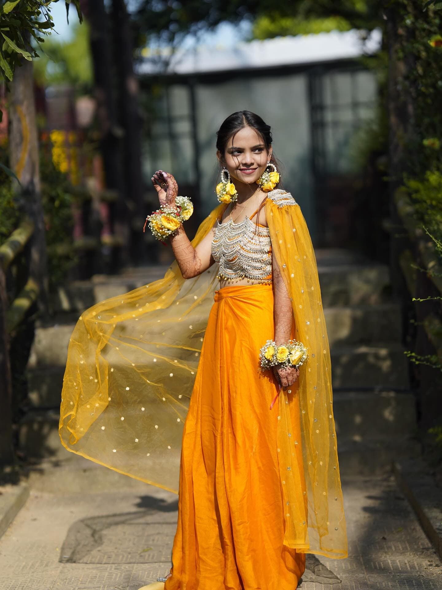 Yellow Festive Lehenga Set 2