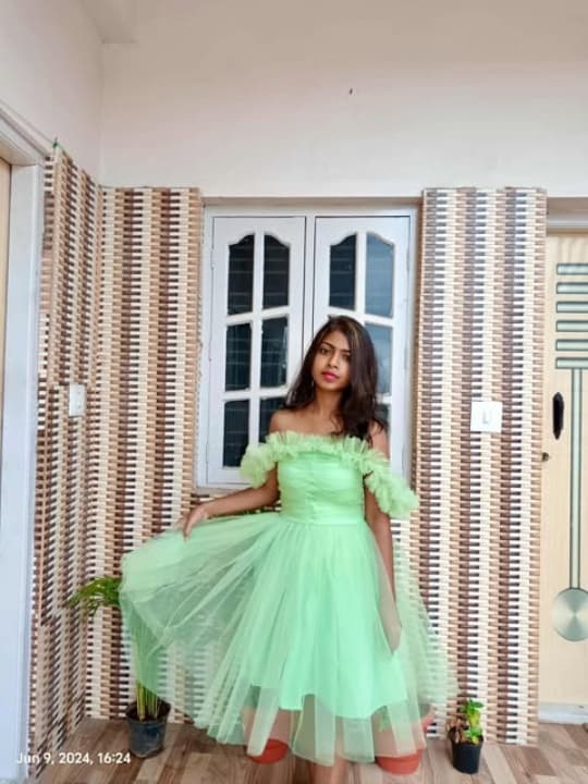 Mint Tulle Party Dress 2